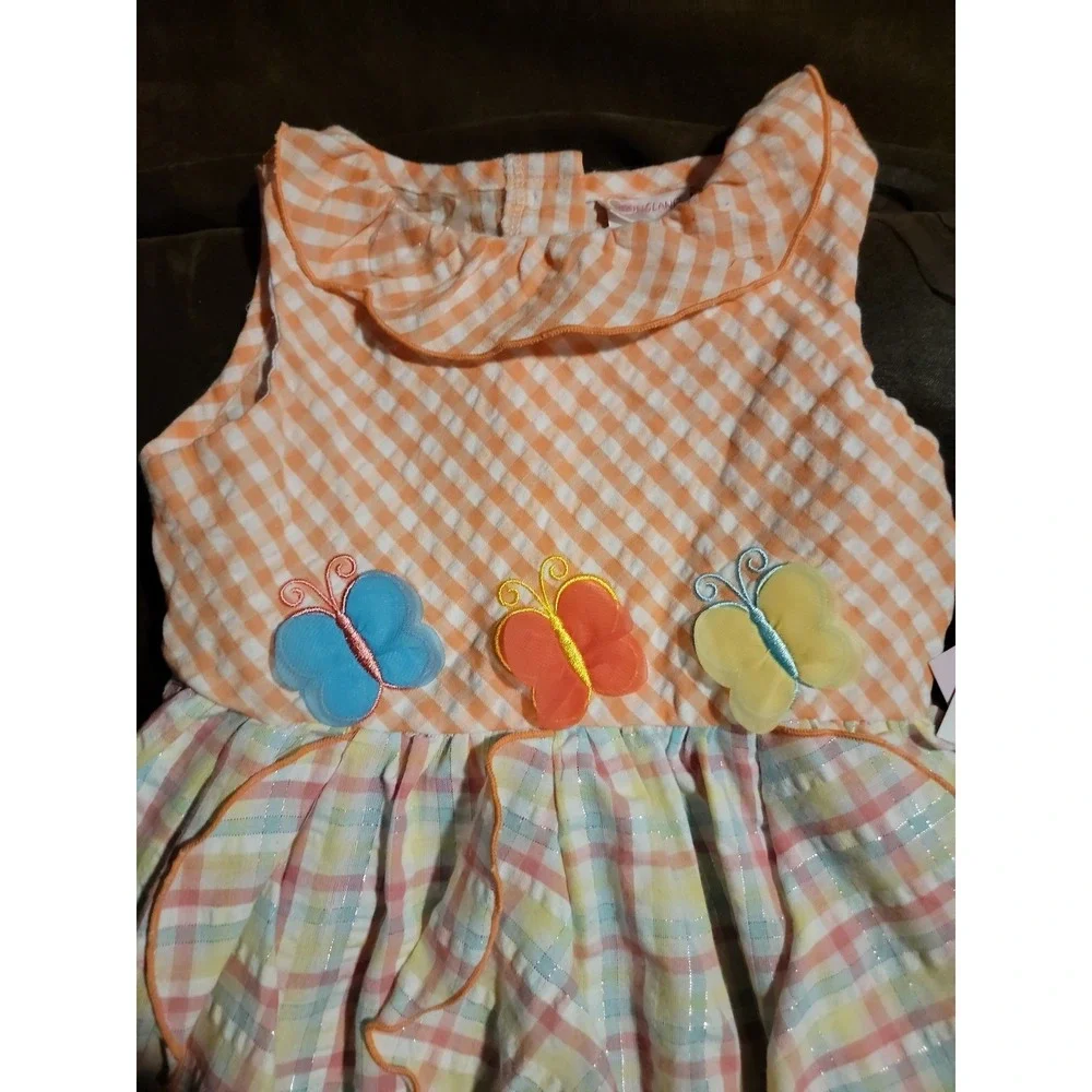 Youngland butterfly spring‎ Easter size 3t dress nwt